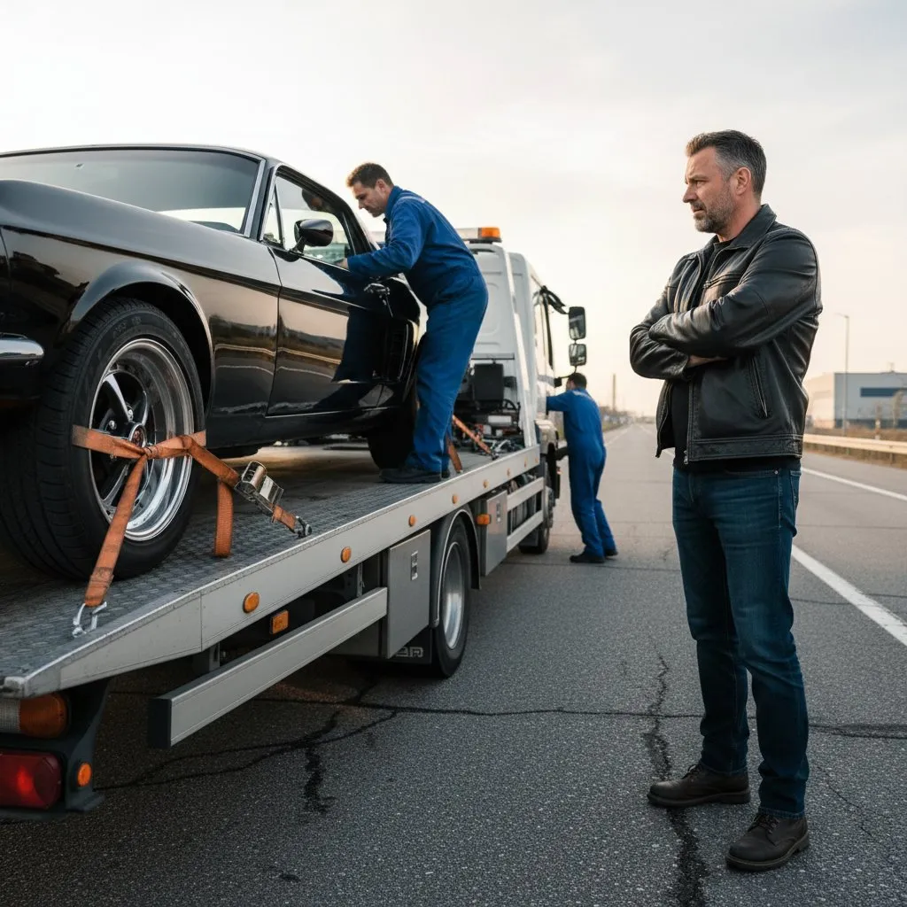 Vertrek van de auto