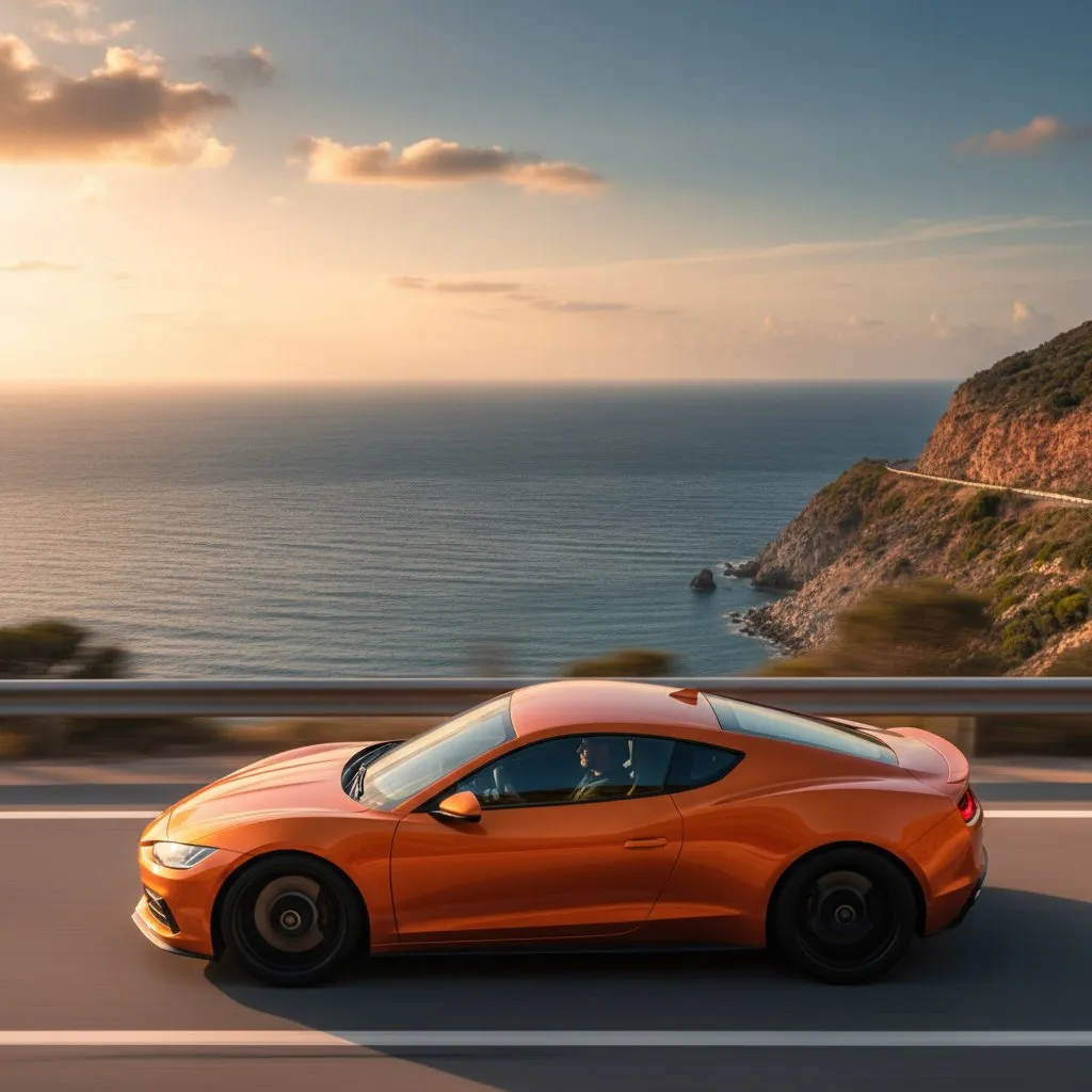Car in motion
