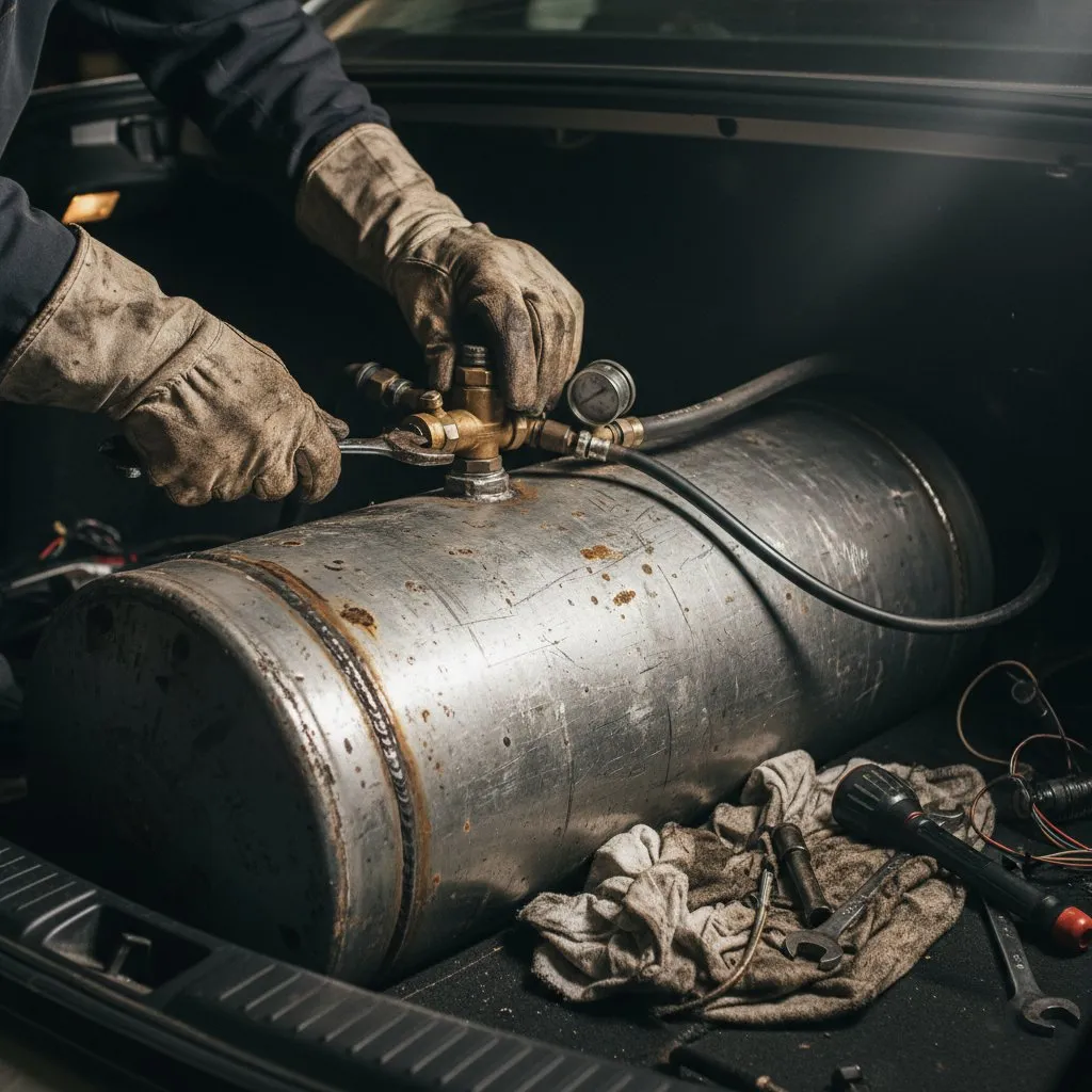 LPG-installatie detail
